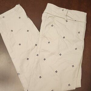 Ann Taylor Loft Marisa Skinny Cream Pants 4